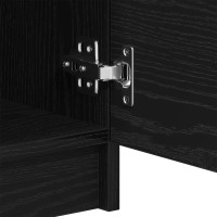 Produktbild för TV-skåp Svart Ek 102 x 32 x 35.5 cm Konstruerat trä