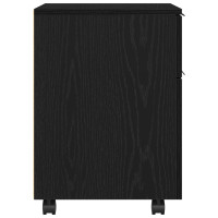 Produktbild för Arkivkåp med låda Svart Ek 45 x 38 x 54 cm Konstruerat trä