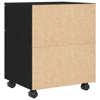 Produktbild för Arkivkåp med låda Svart Ek 45 x 38 x 54 cm Konstruerat trä