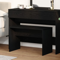 Produktbild för Klädstol Svart ek 70 x 35 x 45 cm Konstruerat trä