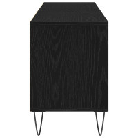 Produktbild för TV-skåp med låda Svart Ek 150 x 30 x 44,5 cm Konstruerat trä