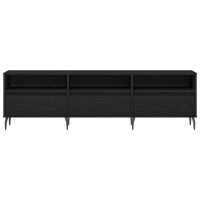 Produktbild för TV-skåp Svart Ek 150 x 30 x 44,5 cm Konstruerat trä