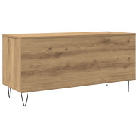 Produktbild för Skivskåp med hylla Gammalt trä 100 x 38 x 48 cm Konstruerat trä
