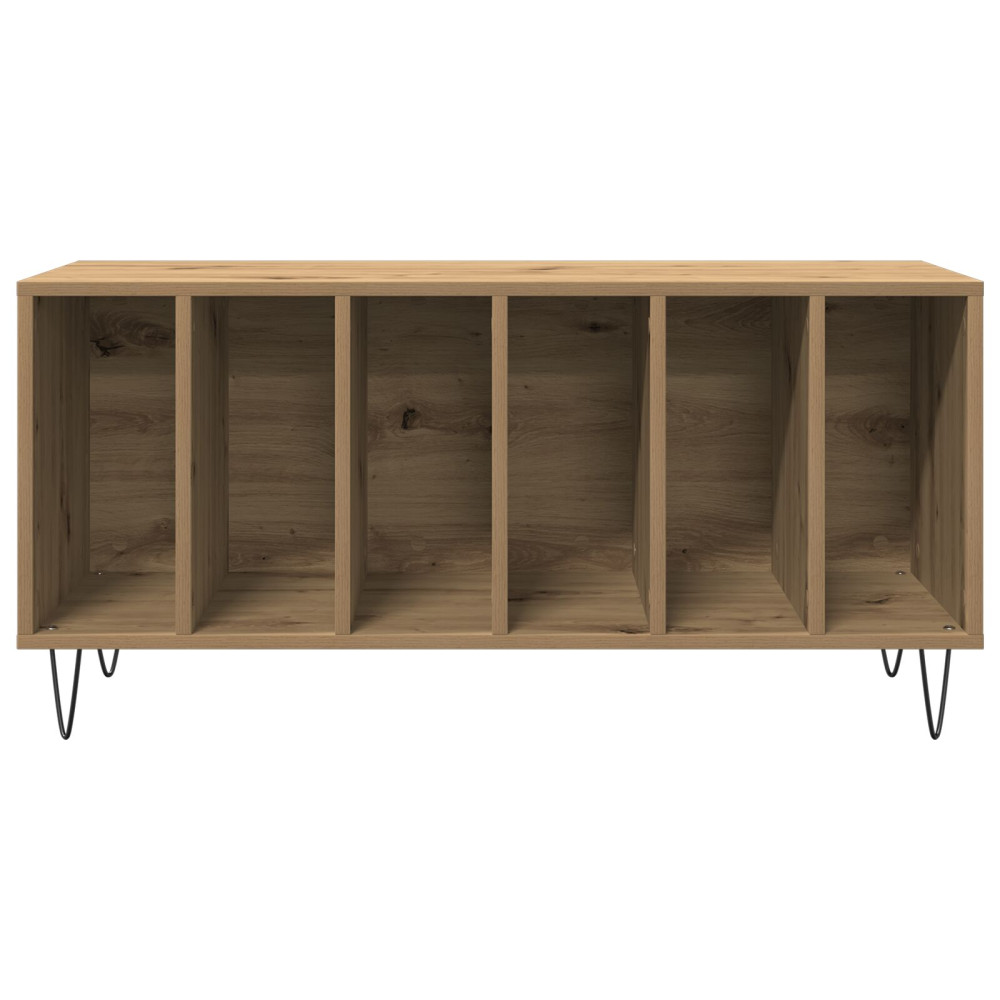 Produktbild för Skivskåp med hylla Gammalt trä 100 x 38 x 48 cm Konstruerat trä