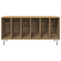 Produktbild för Skivskåp med hylla Gammalt trä 100 x 38 x 48 cm Konstruerat trä