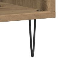 Produktbild för Skivskåp med hylla Gammalt trä 100 x 38 x 48 cm Konstruerat trä