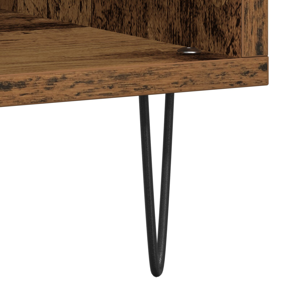 Produktbild för Skivskåp med hylla artisan ek 100 x 38 x 48 cm Konstruerat trä