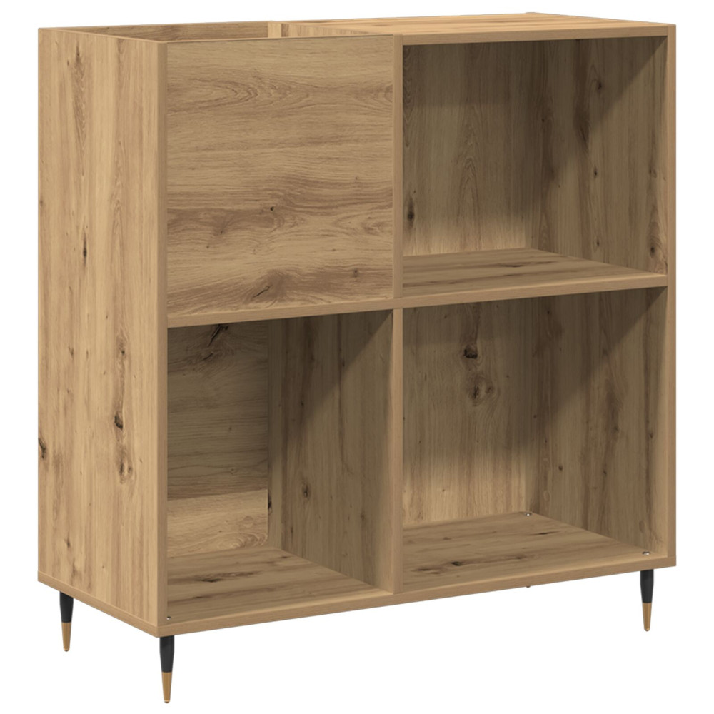 Produktbild för Skivskåp med hylla Gammalt trä 85 x 38 x 89 cm Konstruerat trä