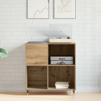 Produktbild för Skivskåp med hylla Gammalt trä 85 x 38 x 89 cm Konstruerat trä