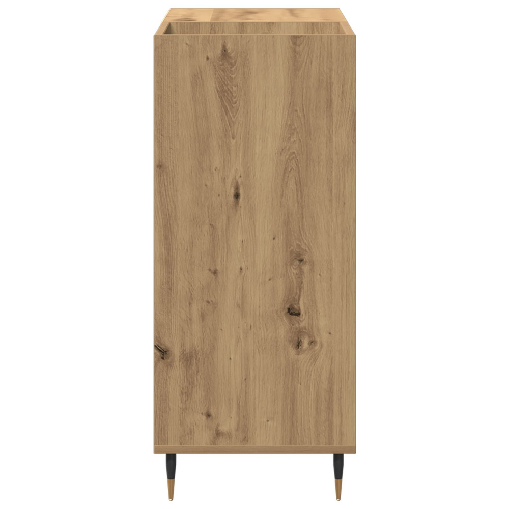 Produktbild för Skivskåp med hylla Gammalt trä 85 x 38 x 89 cm Konstruerat trä