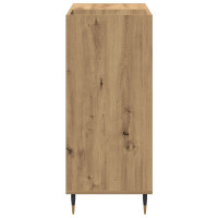 Produktbild för Skivskåp med hylla Gammalt trä 85 x 38 x 89 cm Konstruerat trä