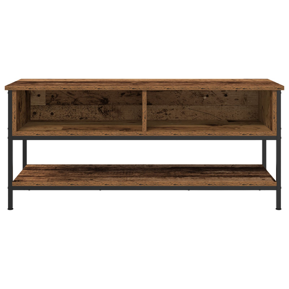 Produktbild för TV-bänkset Gammalt trä 100 x 35 x 45 cm Konstruerat trä