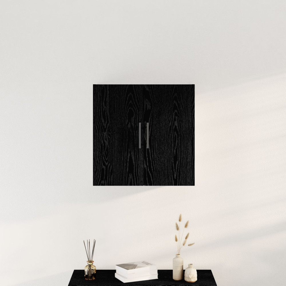 Produktbild för Väggskåp Svart Ek 60 x 31,5 x 60 cm Konstruerat trä