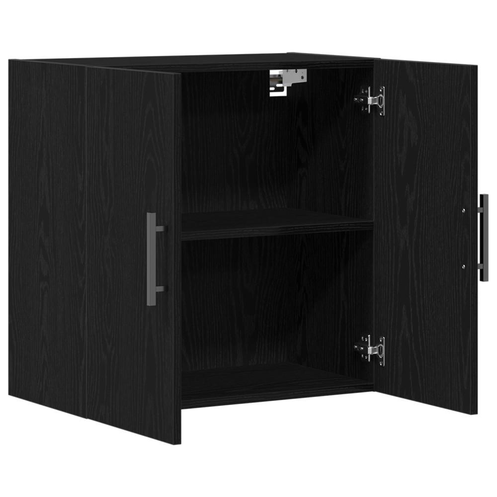 Produktbild för Väggskåp Svart Ek 60 x 31,5 x 60 cm Konstruerat trä