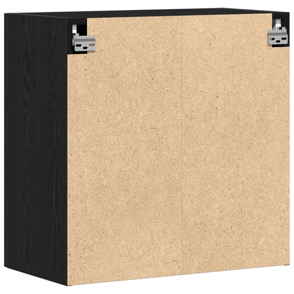 Produktbild för Väggskåp Svart Ek 60 x 31,5 x 60 cm Konstruerat trä