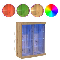 Produktbild för LED-sido bord Artisan-ek 81 x 37 x 100 cm Konstruerat trä