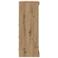 Produktbild för LED-sido bord Artisan-ek 81 x 37 x 100 cm Konstruerat trä