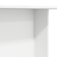 Produktbild för Matbord Vit 110 x 60 x 75 cm Konstruerat trä