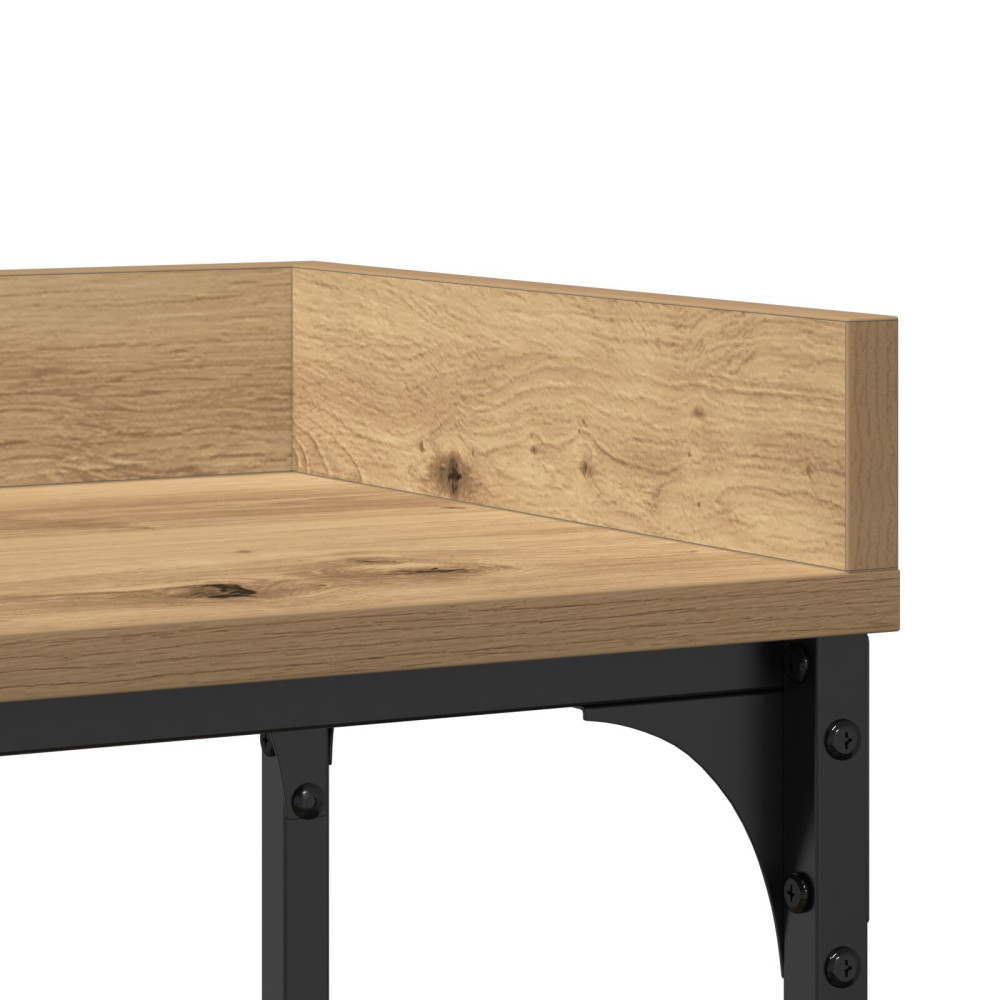 Produktbild för Konsolbord med hylla med lagring artisan ek 100 x 30 x 80 cm