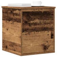 Produktbild för Förvaringslåda Gammalt trä 40 x 42 x 46 cm Konstruerat trä