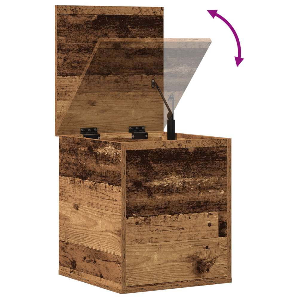 Produktbild för Förvaringslåda Gammalt trä 40 x 42 x 46 cm Konstruerat trä