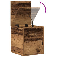 Produktbild för Förvaringslåda Gammalt trä 40 x 42 x 46 cm Konstruerat trä