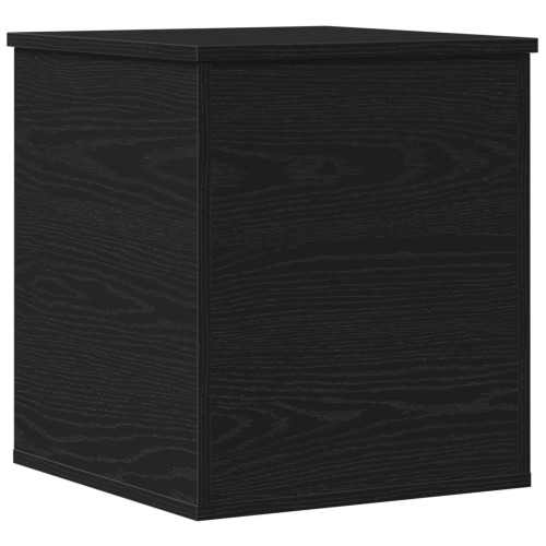 vidaXL Förvaringslåda Svart Ek 40 x 42 x 46 cm Konstruerat trä