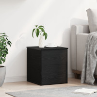 Produktbild för Förvaringslåda Svart Ek 40 x 42 x 46 cm Konstruerat trä