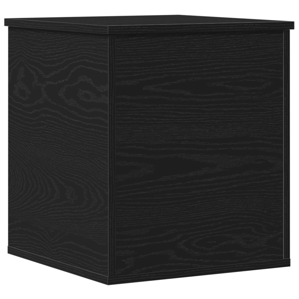 Produktbild för Förvaringslåda Svart Ek 40 x 42 x 46 cm Konstruerat trä