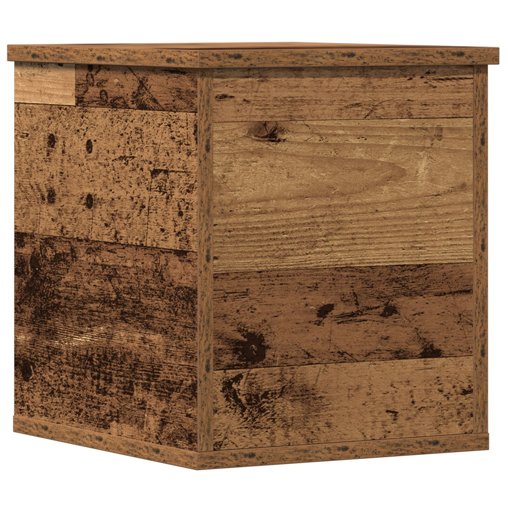Produktbild för Förvaringslåda Gammalt trä 30 x 35 x 35 cm Konstruerat trä