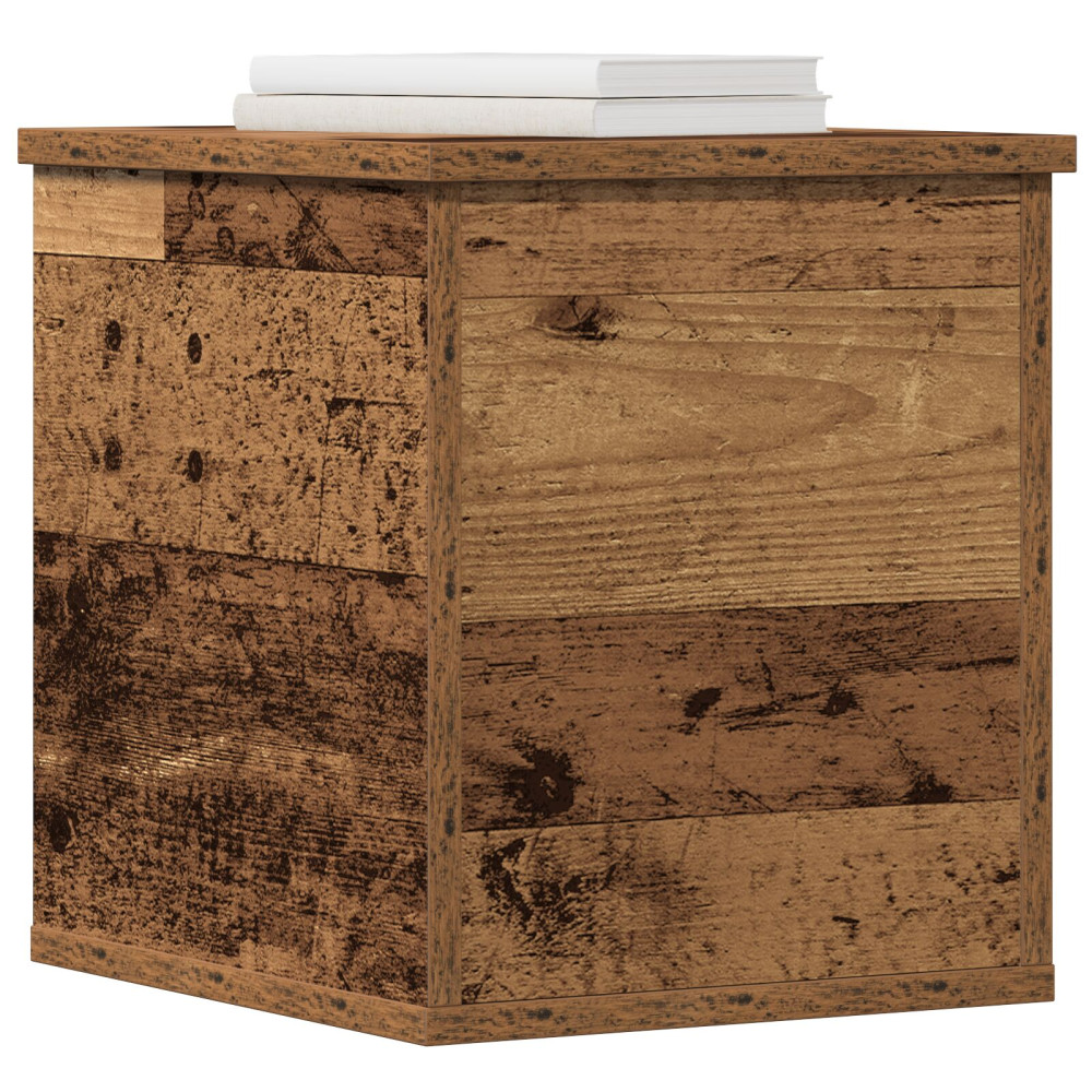 Produktbild för Förvaringslåda Gammalt trä 30 x 35 x 35 cm Konstruerat trä