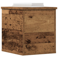 Produktbild för Förvaringslåda Gammalt trä 30 x 35 x 35 cm Konstruerat trä