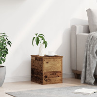 Produktbild för Förvaringslåda Gammalt trä 30 x 35 x 35 cm Konstruerat trä