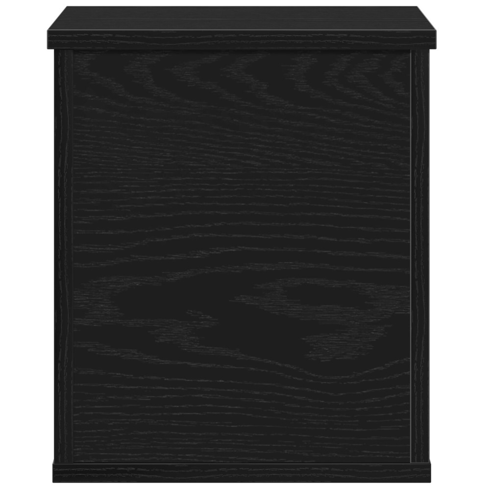 Produktbild för Förvaringslåda Svart Ek 30 x 35 x 35 cm Konstruerat trä