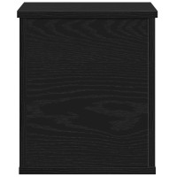 Produktbild för Förvaringslåda Svart Ek 30 x 35 x 35 cm Konstruerat trä