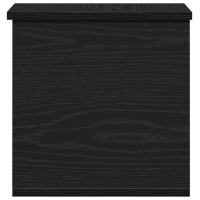 Produktbild för Förvaringslåda Svart Ek 30 x 35 x 35 cm Konstruerat trä