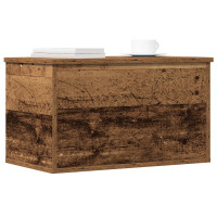 Produktbild för Förvaringslåda Gammalt trä 60 x 35 x 35 cm Konstruerat trä