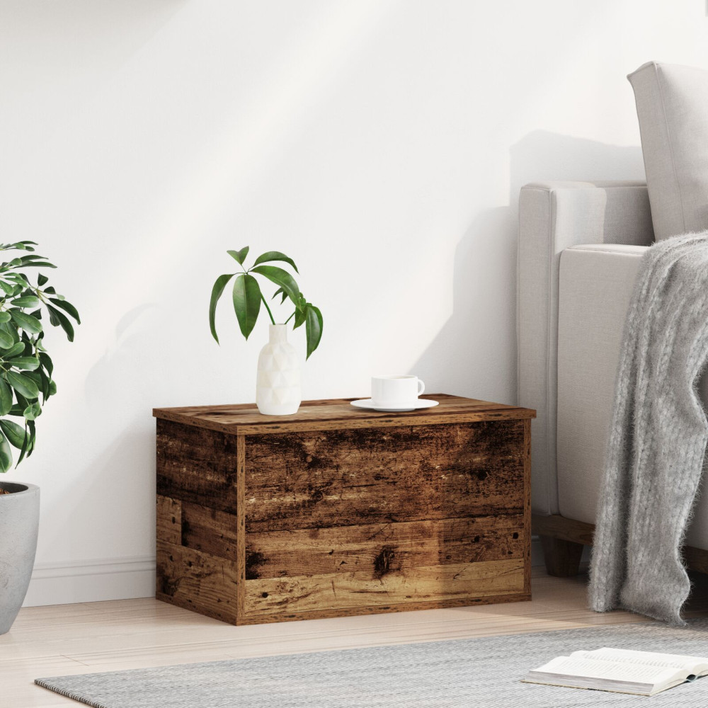 Produktbild för Förvaringslåda Gammalt trä 60 x 35 x 35 cm Konstruerat trä