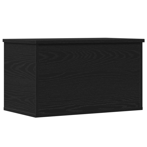 vidaXL Förvaringslåda Svart Ek 60 x 35 x 35 cm Konstruerat trä