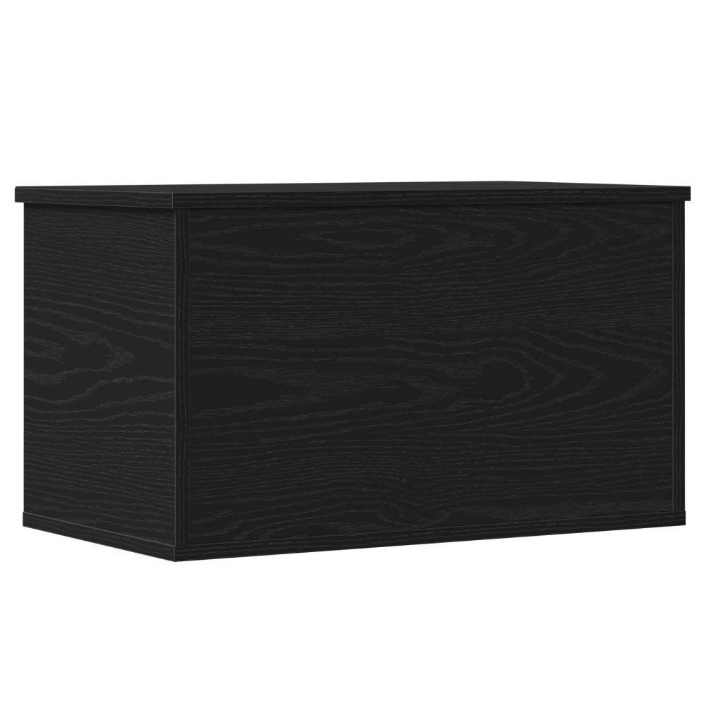 Produktbild för Förvaringslåda Svart Ek 60 x 35 x 35 cm Konstruerat trä