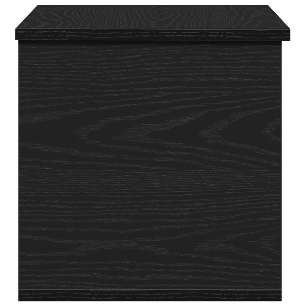 Produktbild för Förvaringslåda Svart Ek 60 x 35 x 35 cm Konstruerat trä