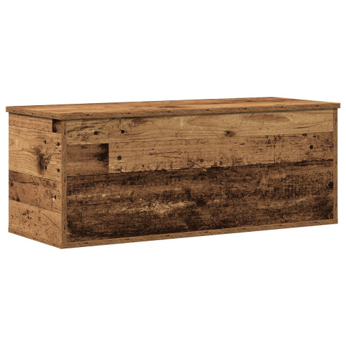 vidaXL Förvaringslåda Gammalt trä 90 x 35 x 35 cm Konstruerat trä