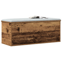 Produktbild för Förvaringslåda Gammalt trä 90 x 35 x 35 cm Konstruerat trä