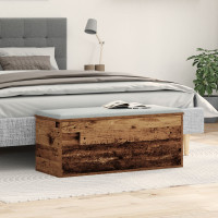 Produktbild för Förvaringslåda Gammalt trä 90 x 35 x 35 cm Konstruerat trä