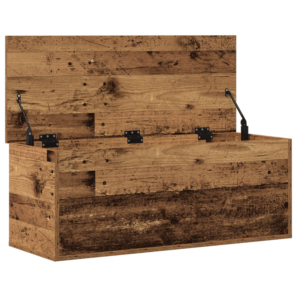 Produktbild för Förvaringslåda Gammalt trä 90 x 35 x 35 cm Konstruerat trä