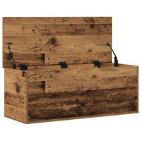 Produktbild för Förvaringslåda Gammalt trä 90 x 35 x 35 cm Konstruerat trä