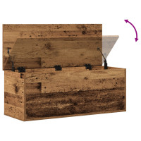 Produktbild för Förvaringslåda Gammalt trä 90 x 35 x 35 cm Konstruerat trä