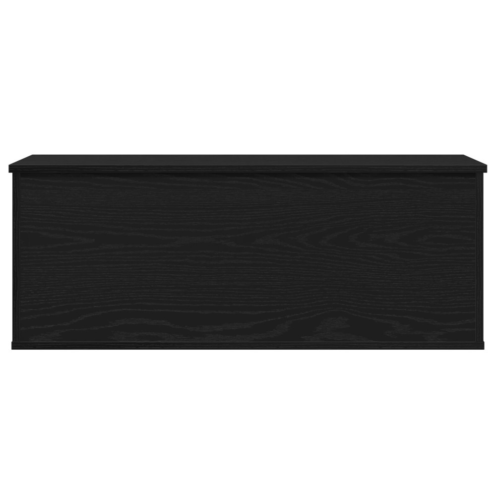 Produktbild för Förvaringslåda Svart Ek 90 x 35 x 35 cm Konstruerat trä