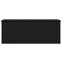 Produktbild för Förvaringslåda Svart Ek 90 x 35 x 35 cm Konstruerat trä