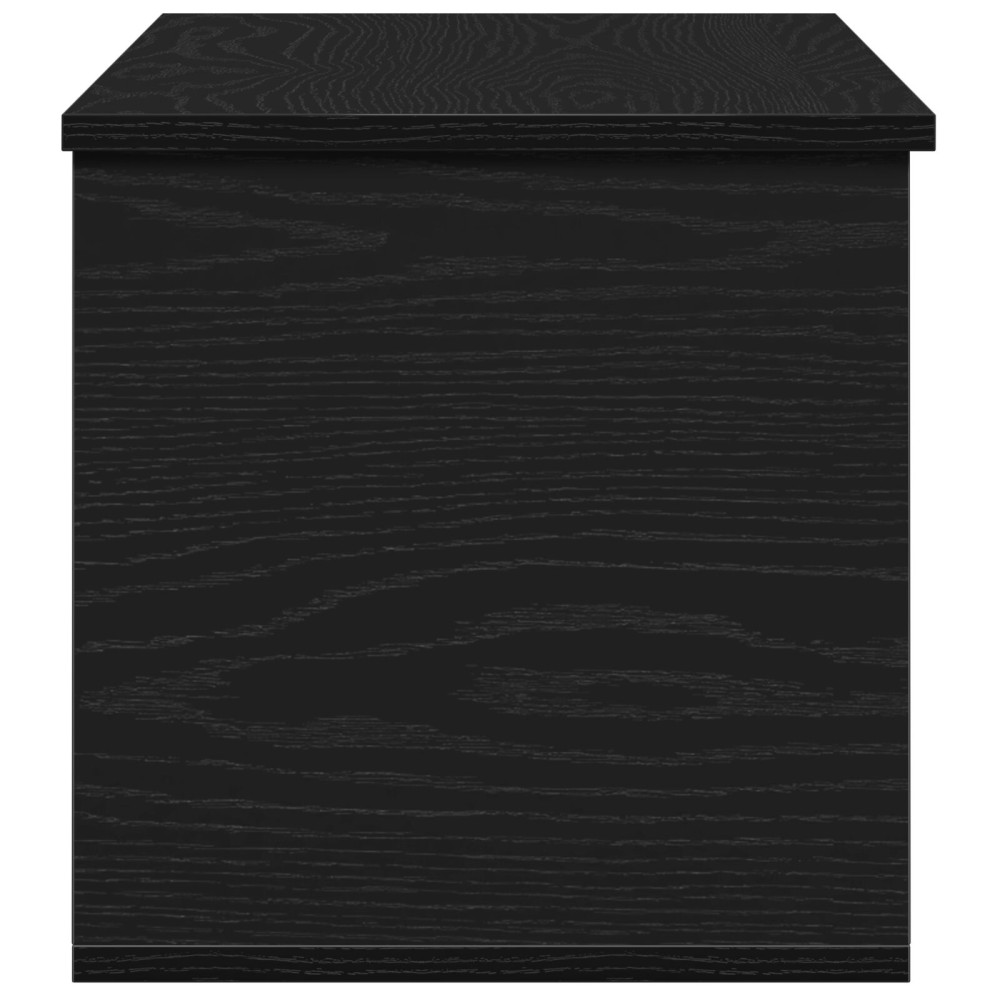 Produktbild för Förvaringslåda Svart Ek 90 x 35 x 35 cm Konstruerat trä